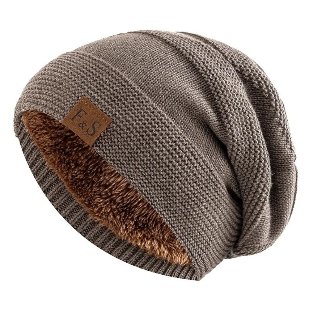 Bonnet d'hiver doublé de fourr - Beanie Cuffed Knit avis et prix